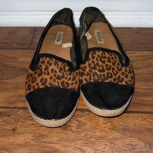 leopard print flats slip ons